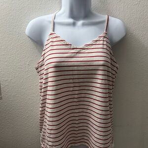 Universal Thread Red and White Camisole Top